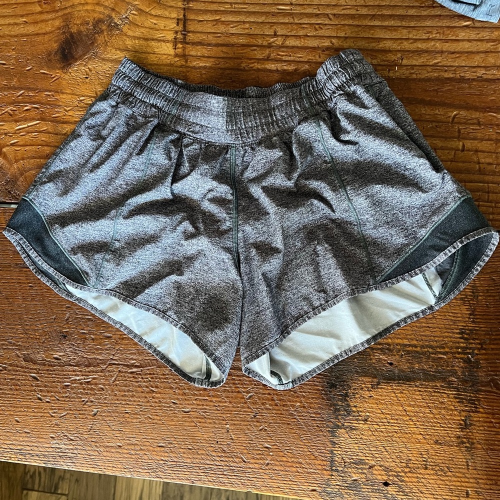 Lululemon grey hotty hot shorts Size 8